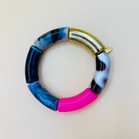 Image 1 of Electric marble barrel bracelet