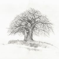 Image 2 of Original painting - "Baobab de la Cordillère de l'Atacora" - Bénin - 29,6x42 cm