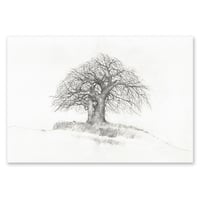Image 1 of Original painting - "Baobab de la Cordillère de l'Atacora" - Bénin - 29,6x42 cm