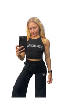 Image 1 of Limitless Flow Posing - Sleeveless Crop Tee