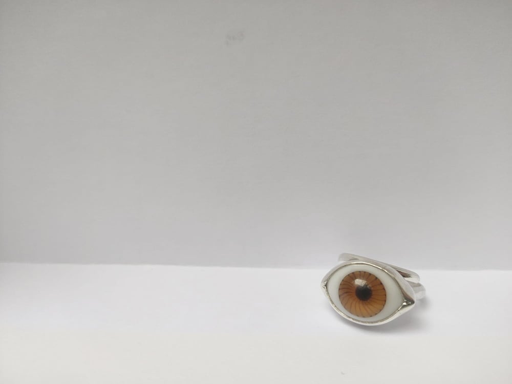 Image of Anillo ojo marrón 