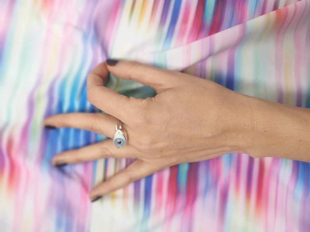Image of Anillo ojo azul 
