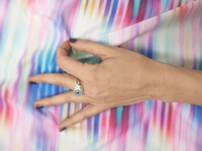 Image of Anillo ojo azul 