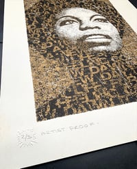 Image 2 of NINA SIMONE - GOLD VERSION - ARTIST PROOF 2/3