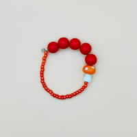 Image 1 of Red pixie bead bracelet 