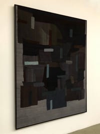 Image 3 of large abstract silk composition (night)