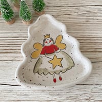 Image 3 of Handmade Ceramic Christmas Tree Fairy Dish