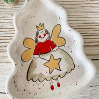 Image 2 of Handmade Ceramic Christmas Tree Fairy Dish
