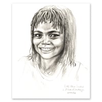 Image 1 of Original drawing - "Little Miss Sunshine" - Namibie - 21x29,6 cm