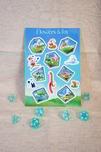 Image 3 of Planche de Stickers | Flowers & Fox