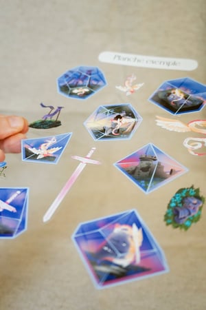 Image of Planche de stickers | Dragons & swords