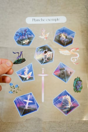 Image of Planche de stickers | Dragons & swords