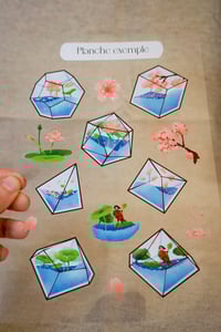 Image 4 of Planche de stickers | Sakura & Nympheas