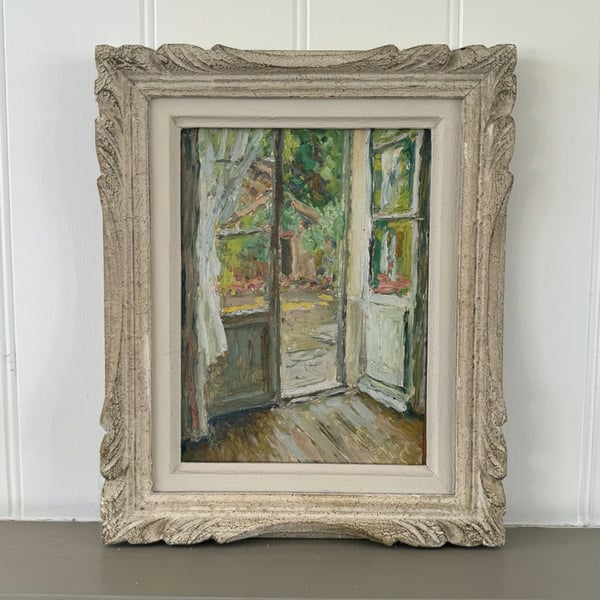 Image of Early 20thC French Oil Painting, 'Vue d'un Jardin' Paul Jamot (1863- 1939)