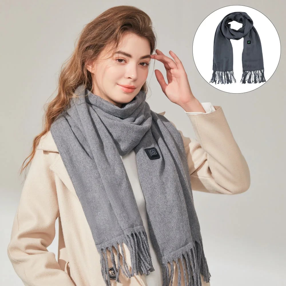 MSL USB Charging Electric Heating Scarf with 3 Adjustable Gears for Winter