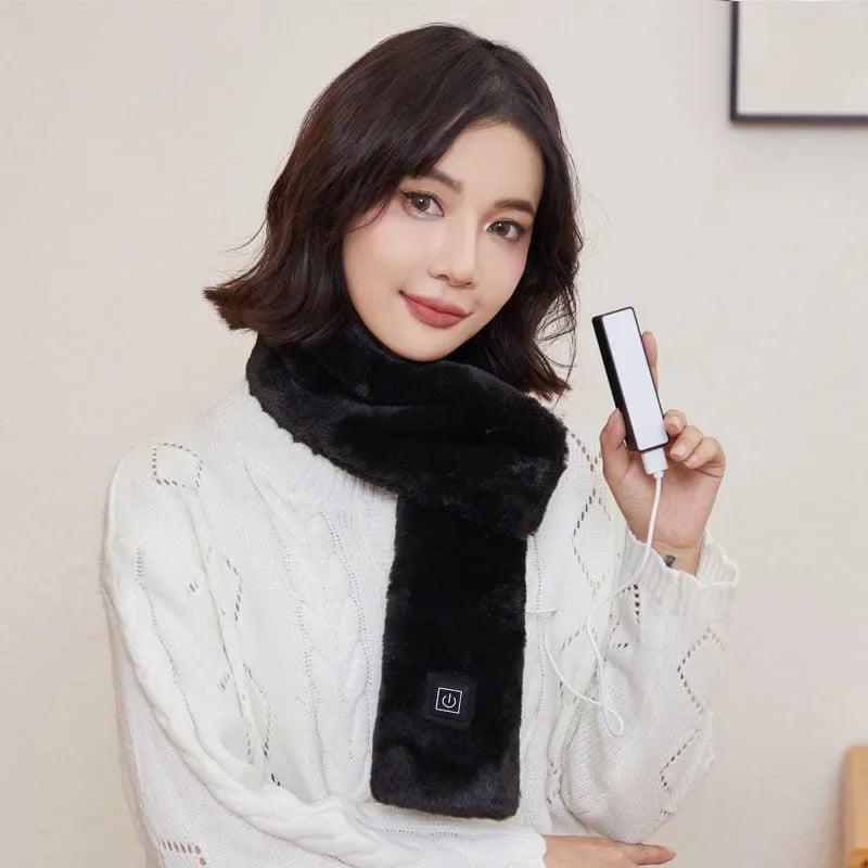 MSL USB Heating Scarf - 3 Gear Adjustable Thermal Neck Warmer for Winter