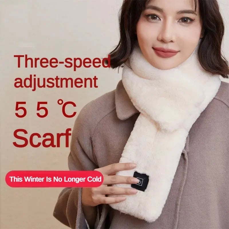 MSL USB Heating Scarf - 3 Gear Adjustable Thermal Neck Warmer for Winter
