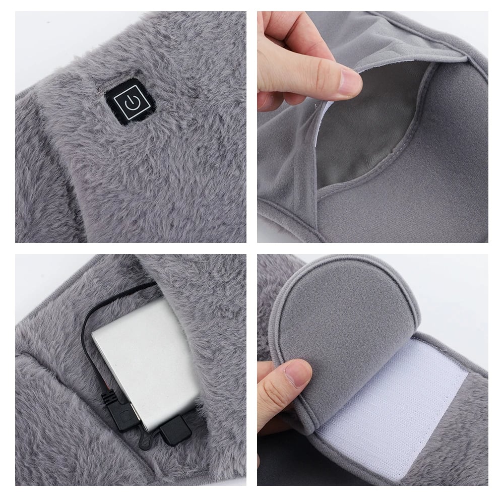 MSL 3-Gear Electric Heating Pad - Plush Abdominal and Lumbar Warmer