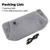 MSL 3-Gear Electric Heating Pad - Plush Abdominal and Lumbar Warmer