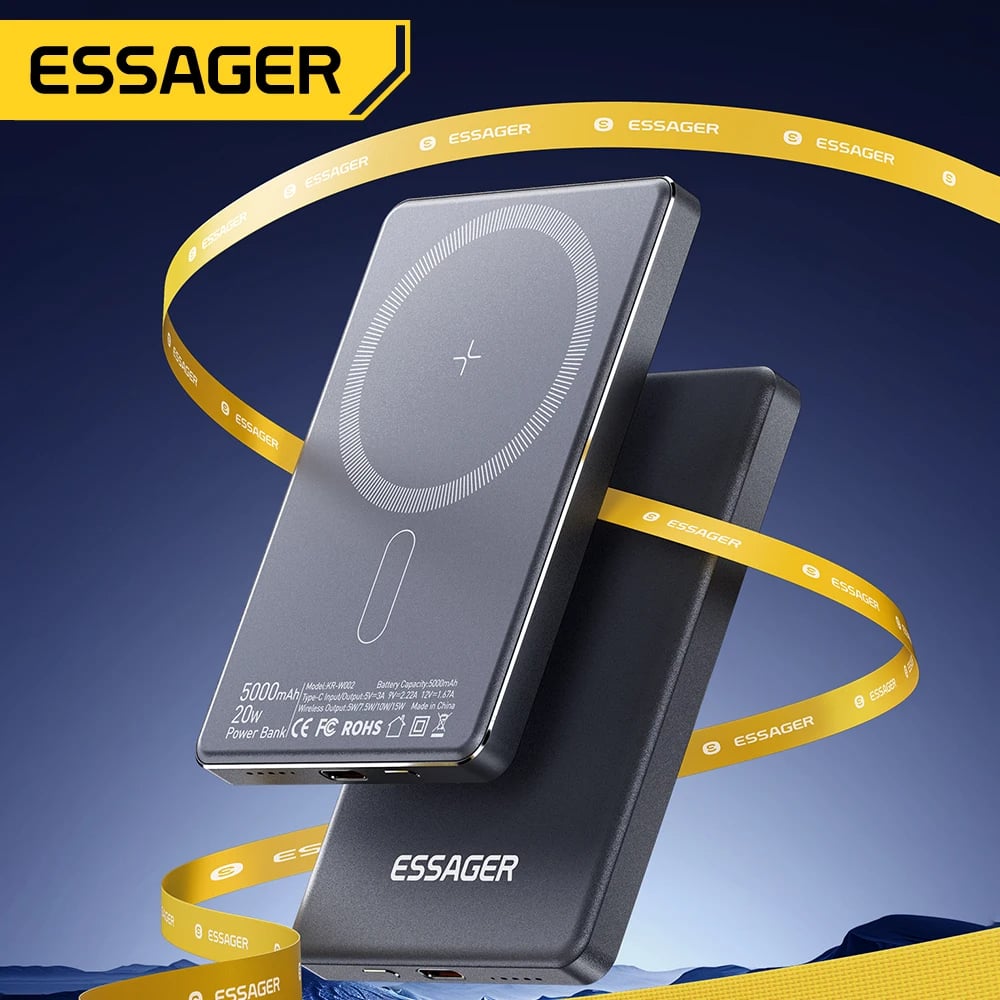 MSL Magnetic Wireless Power Bank 20W 5000mAh Portable Fast Charger