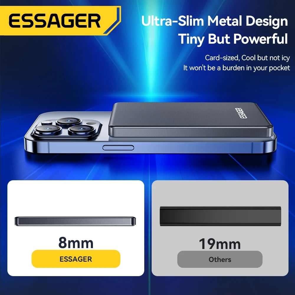 MSL Magnetic Wireless Power Bank 20W 5000mAh Portable Fast Charger