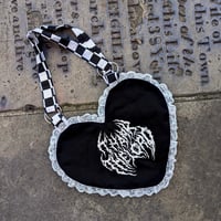 Image 2 of ✶ made to order ✶ ttl trinket checkerboard heart bag