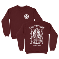 Image 1 of Crewneck LAG - burgundy