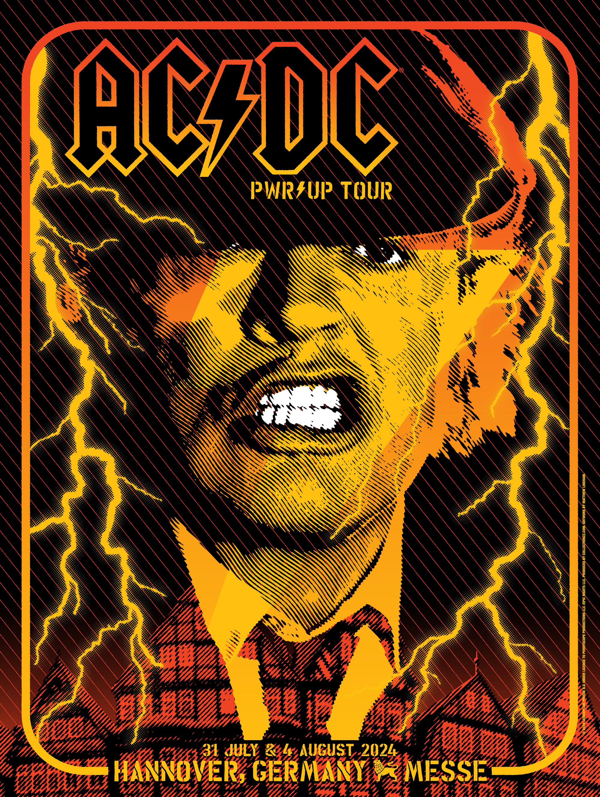 AC/DC Poster | M. Lineham Art