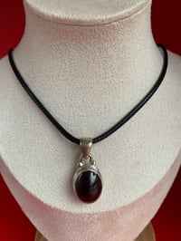 Image of PENDENTIF ARGENT 925 GRENAT RHODOLITE 