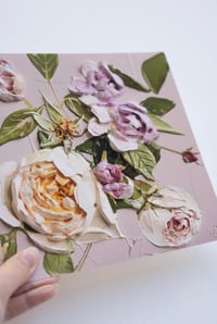 Image 3 of LAST ROSES ON PINK - GICLÉE PRINT