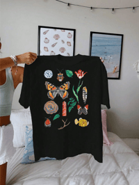 Image 3 of Aries Nature Chart Black T-shirt