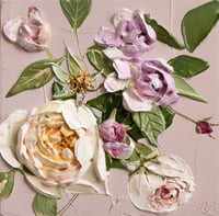 Image 1 of LAST ROSES ON PINK - GICLÉE PRINT