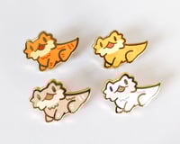 Image 3 of Central Bearded Dragon - Tiny Reptile Enamel Pins