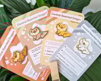 Image 1 of Central Bearded Dragon - Tiny Reptile Enamel Pins