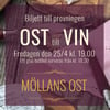 Ostprovning Ost till Vin 25/4