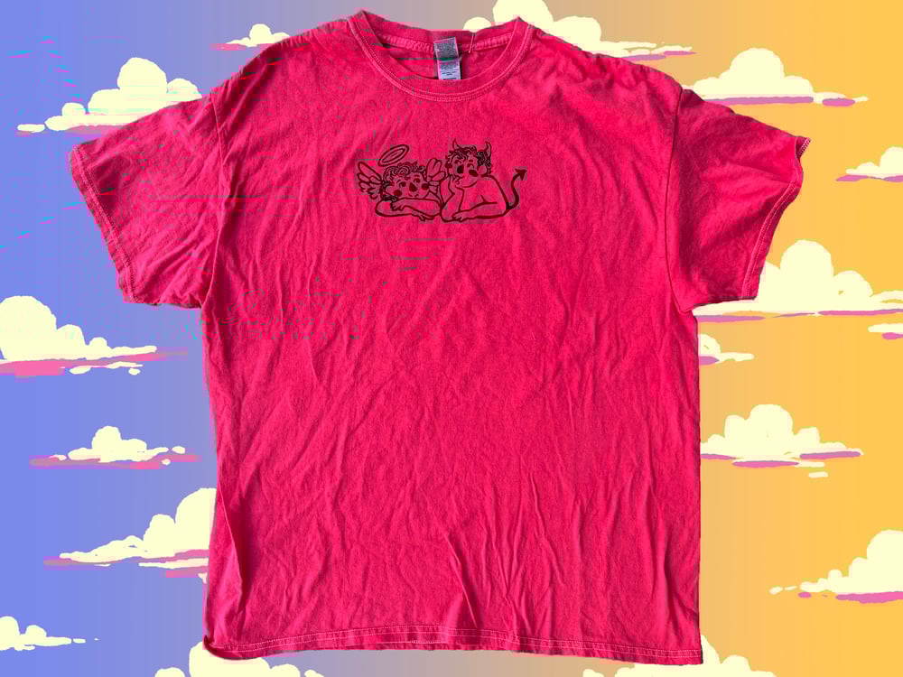 Image of Made to Order Cherubs of Consciousness Handprinted Tee 