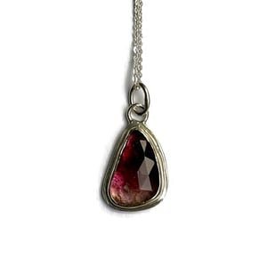 Image of Bi-coloured Pink Tourmaline pendant