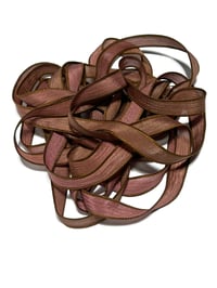 Image 2 of 1PC. TREE HOUSE 42" Hand Dyed Finished Edge Silk Wrist Wrap Bracelet/Jewelry Ribbons