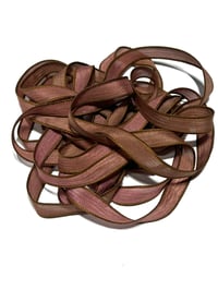 Image 1 of 1PC. TREE HOUSE 42" Hand Dyed Finished Edge Silk Wrist Wrap Bracelet/Jewelry Ribbons