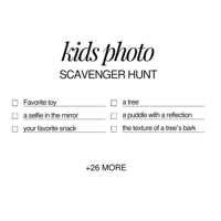 Printable Photo Scavenger Hunt