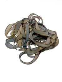Image 5 of 1PC. MOUNTAIN STREAM 42" Hand Dyed Finished Edge Silk Wrist Wrap Bracelet/Jewelry Ribbons