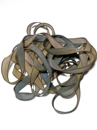 Image 6 of 1PC. MOUNTAIN STREAM 42" Hand Dyed Finished Edge Silk Wrist Wrap Bracelet/Jewelry Ribbons