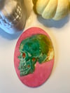 Skull - Pink and Green