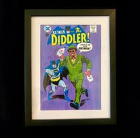 The Diddler Art print hand-made 5x7 - Riddler Parody 