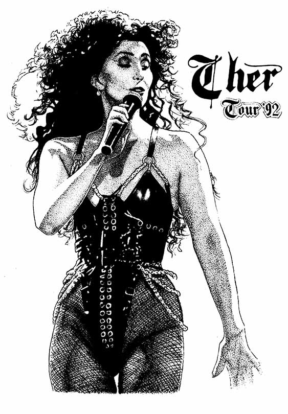 チャー Cher 全身ポスター 大型 594mm×1680mm mobshity — CHER - POSTER
