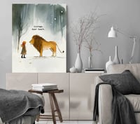 Image 5 of The Chronicles of Narnia Wall Art - CS Lewis Narnia Poster - Please Choose ONE each time.