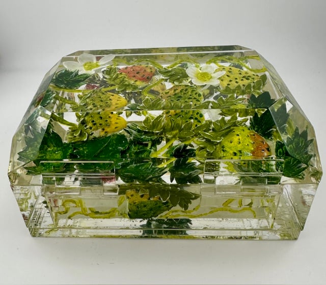 Image of Painted Desk Boxes- Wild Strrawberries or Meadow Flowers