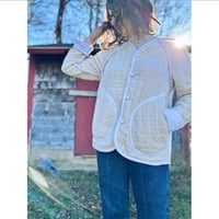 Image 4 of Vermont Chore Coat/Natural Quilted Size Medium
