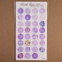 Image 15 of Date Dots Sticker Sheet  (31 numbers) (24-017)
