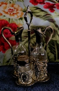 Image 1 of Godinger Oil and Vinegar Caddy